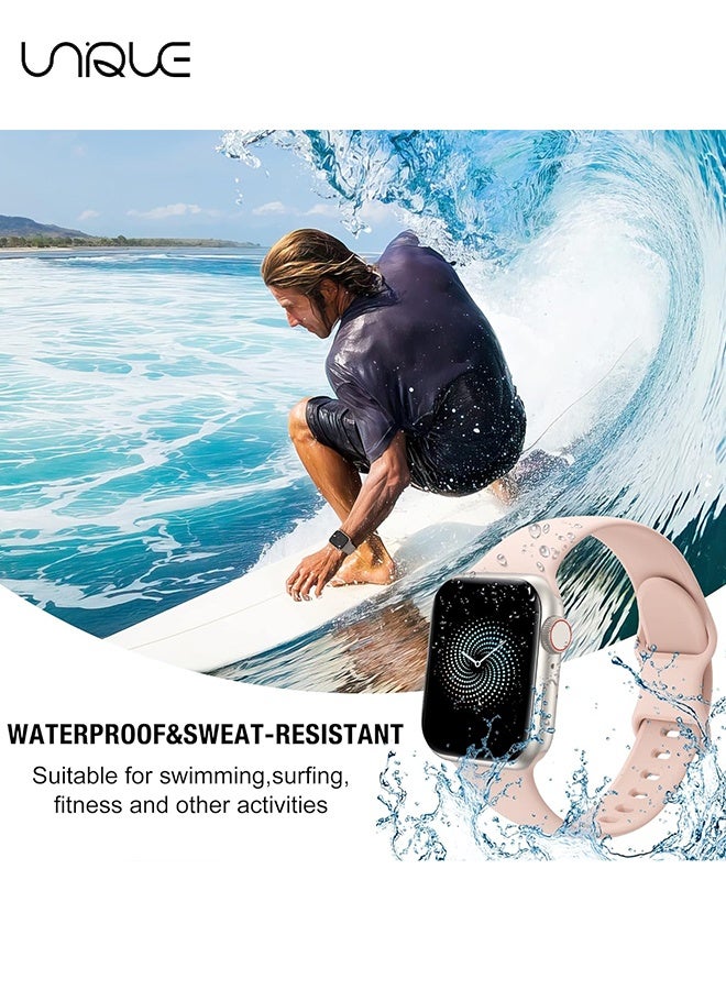 Unique 6 Pack Sport Straps Compatible with Apple Watch Straps 10 - 42mm 44mm 45mm 49mm Women Men Watch Straps - Soft Silicone Strap Replacement Watchbands for iWatch Ultra Series 9 8 7 6 5 4 3 2 1 SE（42/44/45/49mm） - Image 5