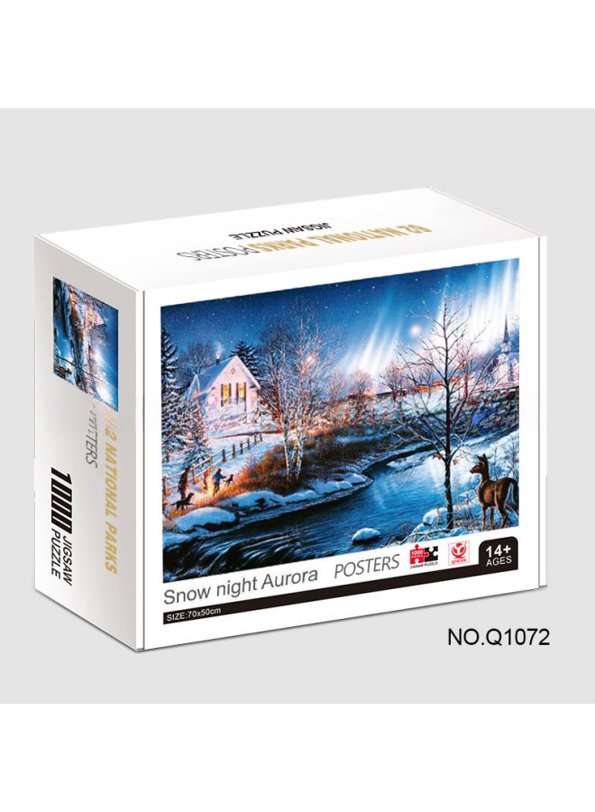 Toy/puzzle/jigsaw Puzzle Titanic - The Ship Dreams 1000 Pieces-Color:Q1072 Snow Night Aurora - Image 1
