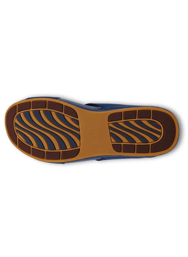 Aerosoft Men’s Slippers 65230 Navy - Image 5