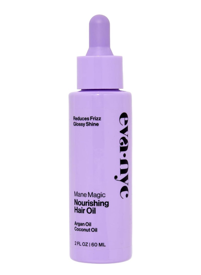 Eva NYC Mane Magic Nourishing Hair Oil, Infused with Argan Oil and Coconut Oil, 2.0 fl oz - Image 1