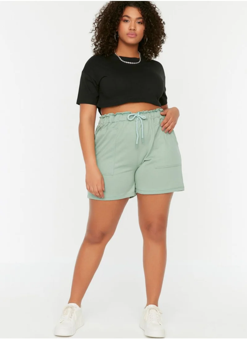 Trendyol Curve Drawstring Detail Mini Shorts