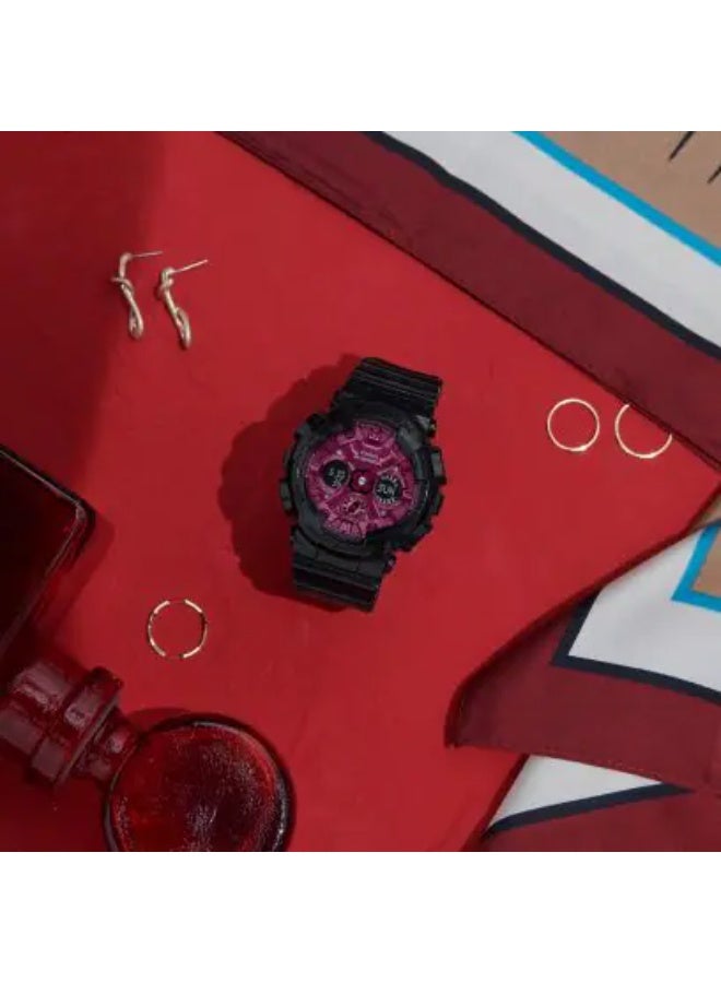 جي شوك ساعة نسائية جي ام ايه-اس 120 ار بي-1 ايه دي ار ريزن انالوج-ديجيتال - 45.9 ملم - Image 2