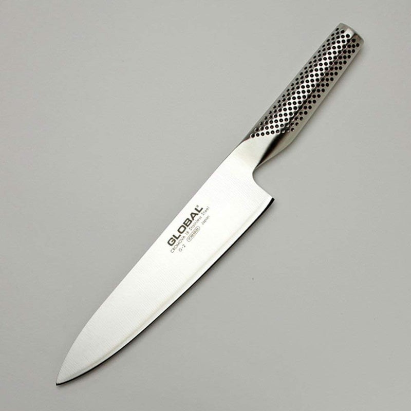 GLOBAL 8-Inch Chef's Knife – Lightweight Japanese Stainless Steel, Razor-Sharp Edge, Made in Japan, G-2 - Image 5