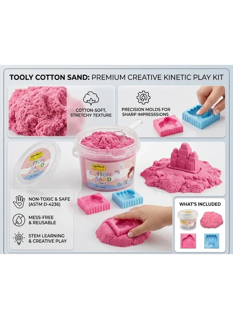 Tooly Cotton Sand Play Dough Bucket For Kids, 300g