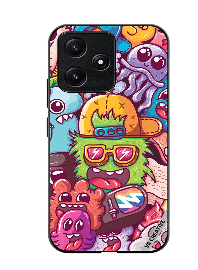 VR CREATIVE Protective Case Cover For Xiaomi Poco M6 Pro 5G Graphitti Design Multicolour - Image 1