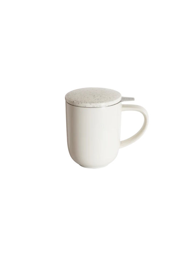 Loveramics Pro Tea 300ml Porcelain Mug With Stainless Steel Infuser And Lid Beige