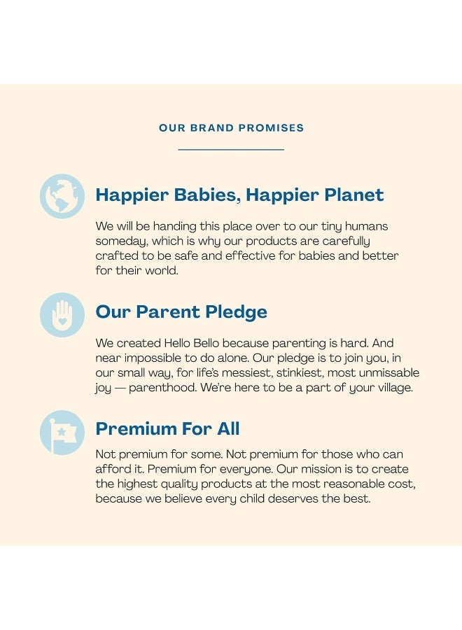 Hello Bello مناديل أطفال هالو بيلو الإضافية اللطيفة بدون رائحة، مصنوعة من نباتات، تحتوي على 99% ماء وصبار للأطفال، 720 قطعة - Image 5