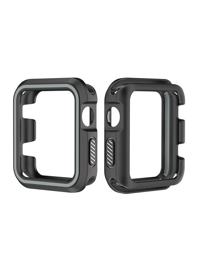 NIBEMINENT Protective Case Cover For Apple Watch Series 3 42mm Black