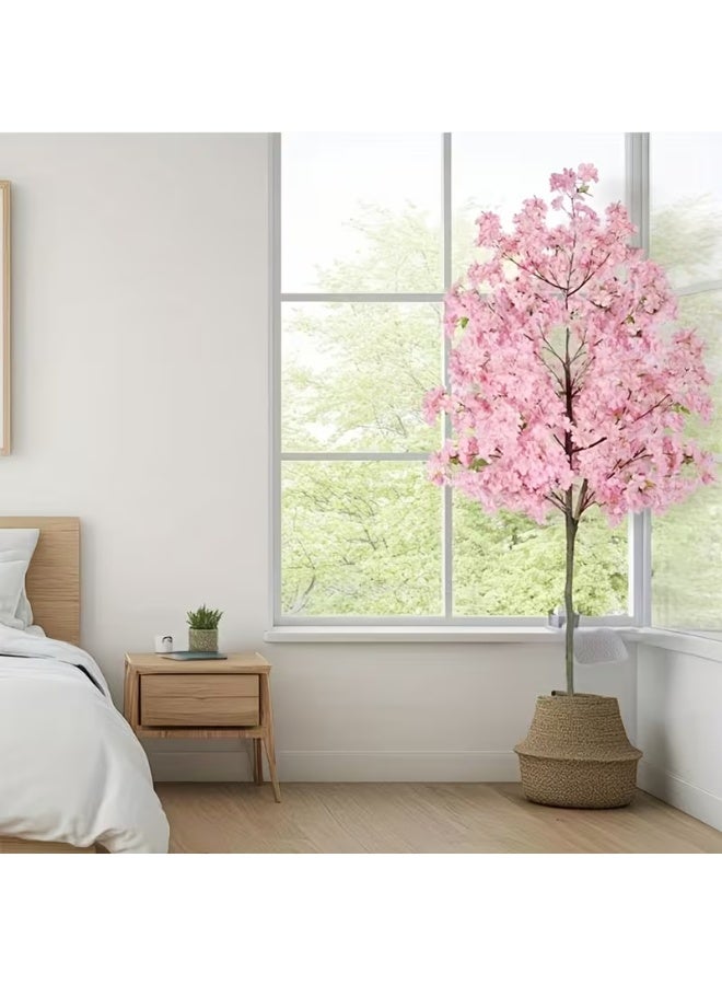 erorex Cherry Blossom Tree Artificial, Realistic Fake Pink Blooming Flower Tree with Nursery Pot, Decorative Faux Floral Potted Plant for Garden Office Home Wedding Hotel, 150cm, Cherry Blossom Artificial Tree, Artificial Flowers, Cherry Blossom Artificial Flowers, Artificial Cherry Blossom Tree, Cherry Blossom Flowers, Flower Decorations, Cherry Blossom Decor, Cherry Blossom Branches, Cherry Tree, Fake Flowers, Artificial Flowers For Decoration, Artificial Blossom Tree, Flowers - Image 4