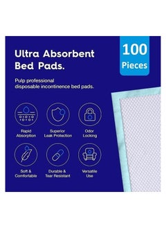 Cherry Medical Supply 100-Pieces Packed in 10 Pouches Cherry Medical Supply 60 cm x 90 cm XL Disposable Underpads, Incontinence Pads, Chux, Bed Covers, Puppy Training, Super Absorbent Protection for Kids Adults Elderly  - Image 2