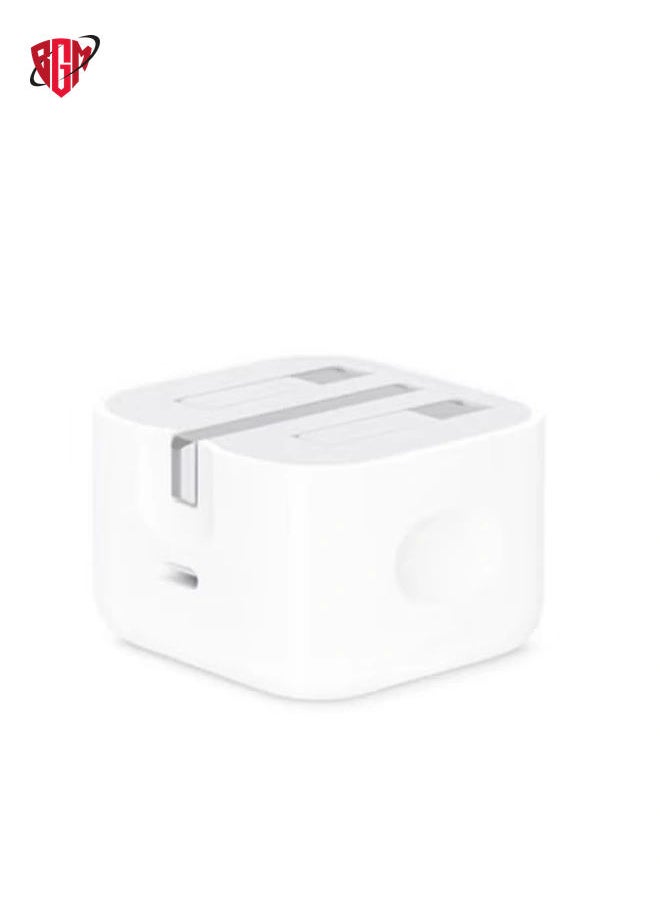 20W Foldable Fast Charging Wall Adapter Compatible with Apple iPhone 12 Pro Max/11 Pro Max/SE, iPad White