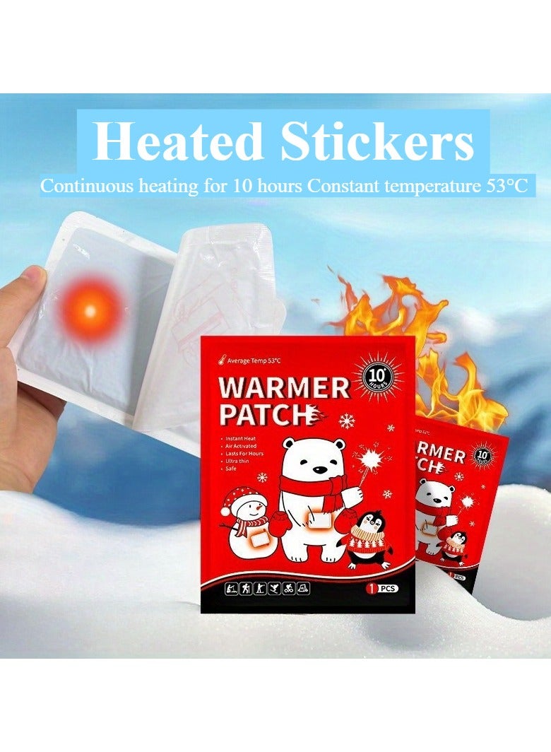 Body & Hand Warmers - Long Lasting Natural Odorless Air Activated Warmers - Up to 10 Hours of Heat, Hot Warmer Patch for Skiing, Winter Hiking, Outdoor Camping - 10 Pack - Image 2