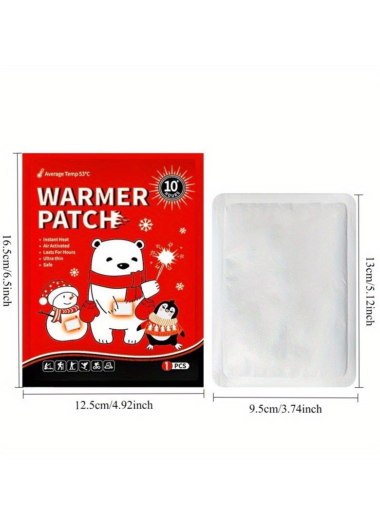 Body & Hand Warmers - Long Lasting Natural Odorless Air Activated Warmers - Up to 10 Hours of Heat, Hot Warmer Patch for Skiing, Winter Hiking, Outdoor Camping - 10 Pack - Image 3