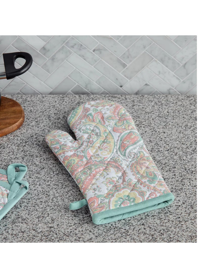 Pastel Paisley Oven Mitten  - Image 1