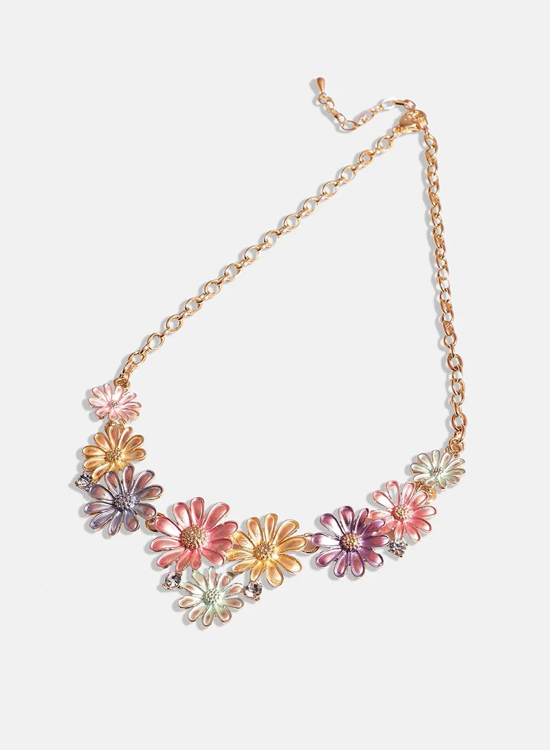 SOHI Pastel Flora Artificial Jewellery Set