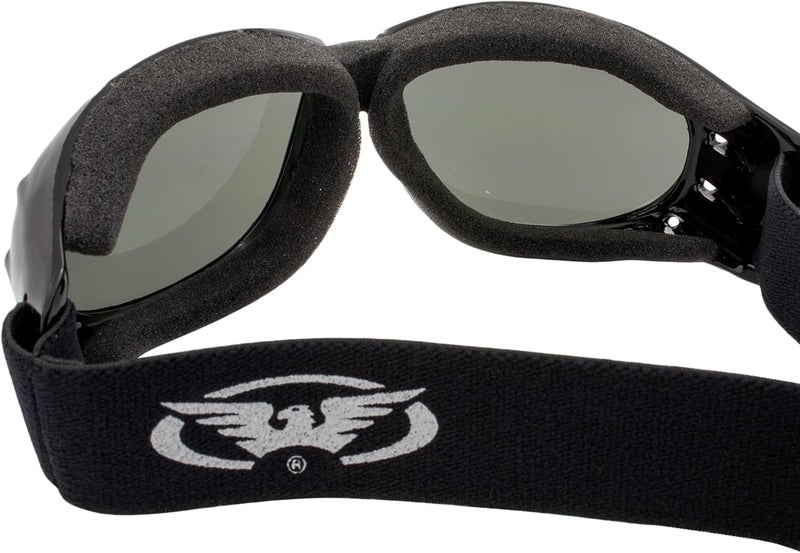 Global Vision Red Baron Motorcycle Goggles with Clear and Smoke Lenses - Image 5