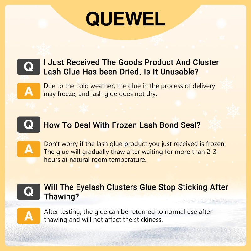 QUEWEL DIY Lash Extension Kit, Lashes Clusters Bond and Seal Waterproof, Eyelash Clusters Applicator Tool with Cluster Lashes Glue Remover for Natural Look DIY At Home(ZS-H01-kit) - Image 5