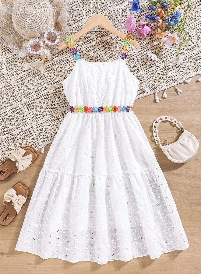 تايك تو Take Two Schiffli Look Lace Flower Detail Cami Dress