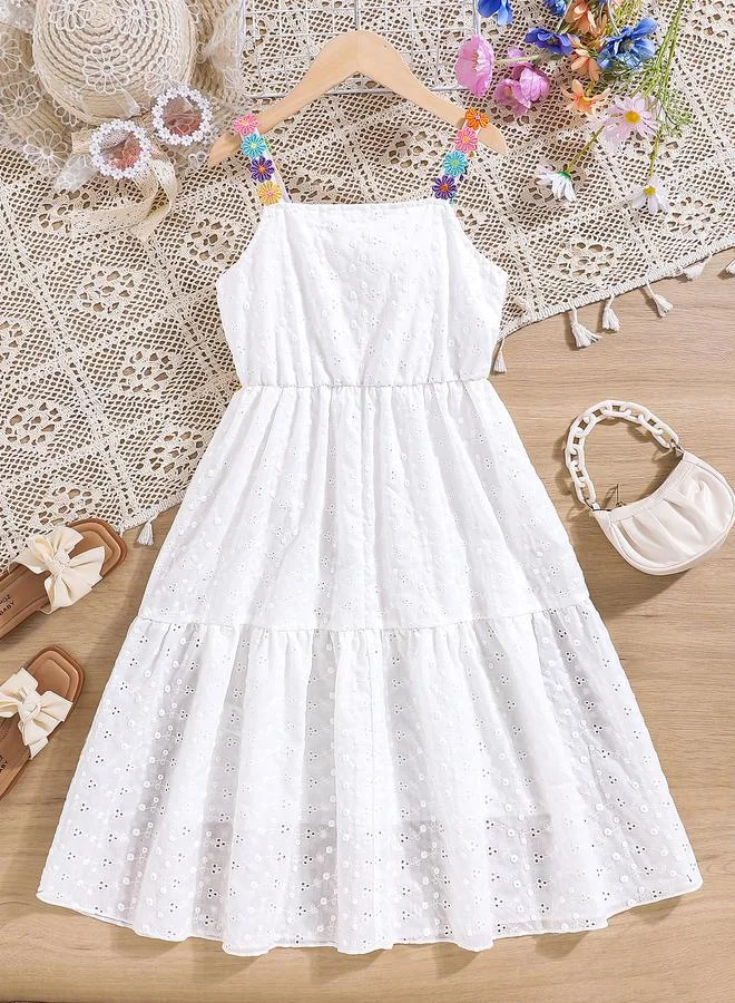 تايك تو Take Two Schiffli Look Lace Flower Detail Cami Dress