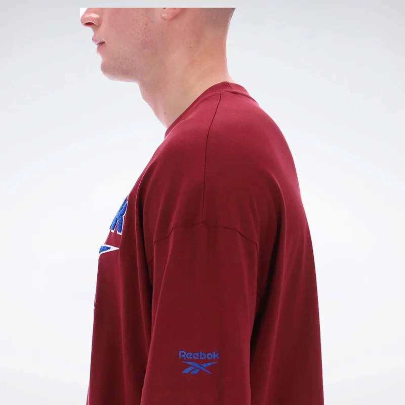 Reebok Classic Burgundy Reebok Morehead Vintage Short Sleeve Men's Tee for Men | Best Price UAE