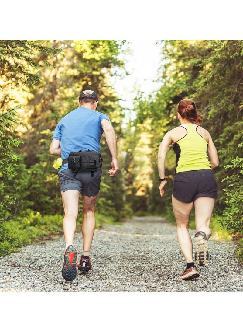 Y&D SYOSI Waist Bag, Multi Pockets Shoulder Crossbody Bag Sling Chest for Men Women Lightweight Satchel with Adjustable Strap Sports Outdoor Hiking Cycling Travel Camping - Image 2