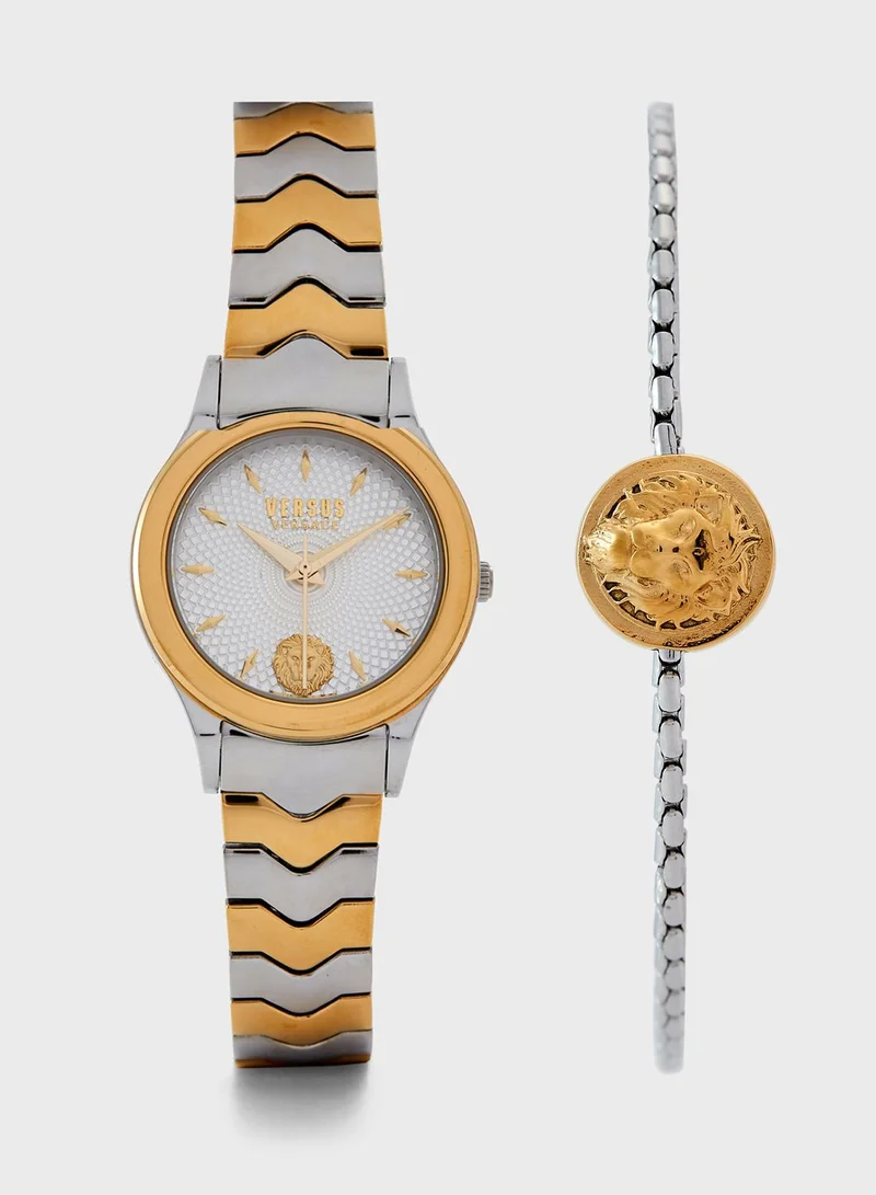 VERSUS VERSACE Mount Pleasant Combo Bracelet Watch