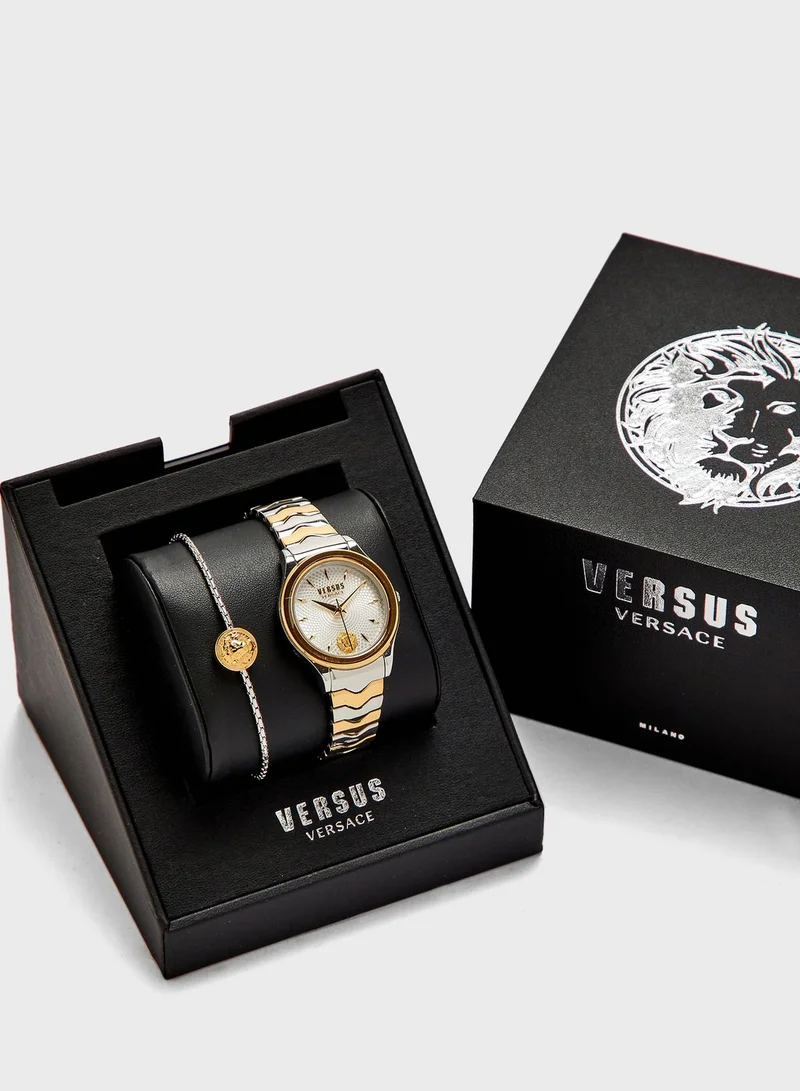 VERSUS VERSACE Mount Pleasant Combo Bracelet Watch