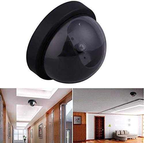 SMARTCAM® Dummy CCTV Dome Camera with Blinking Red LED Light for Home/Shop/Office/Lift Security Camera Fake Camera No Audio/No Video (1) - Image 2