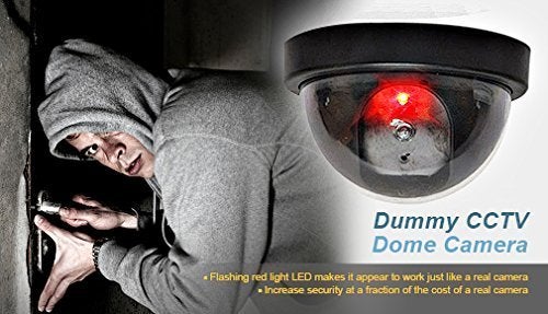 SMARTCAM® Dummy CCTV Dome Camera with Blinking Red LED Light for Home/Shop/Office/Lift Security Camera Fake Camera No Audio/No Video (1) - Image 3