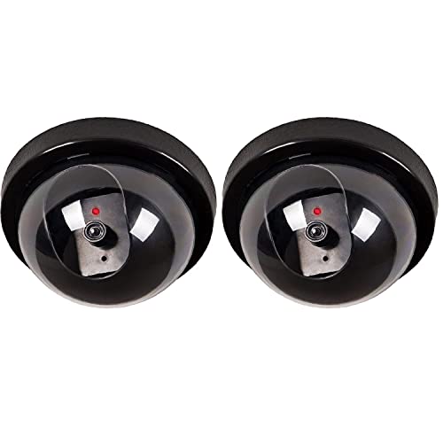 SMARTCAM® Dummy CCTV Dome Camera with Blinking Red LED Light for Home/Shop/Office/Lift Security Camera Fake Camera No Audio/No Video (1) - Image 1