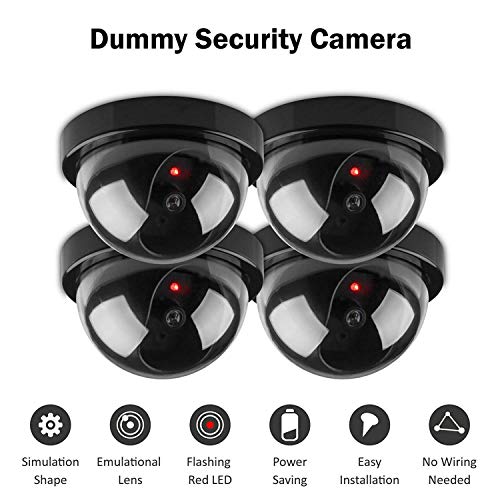 SMARTCAM® Dummy CCTV Dome Camera with Blinking Red LED Light for Home/Shop/Office/Lift Security Camera Fake Camera No Audio/No Video (1) - Image 5