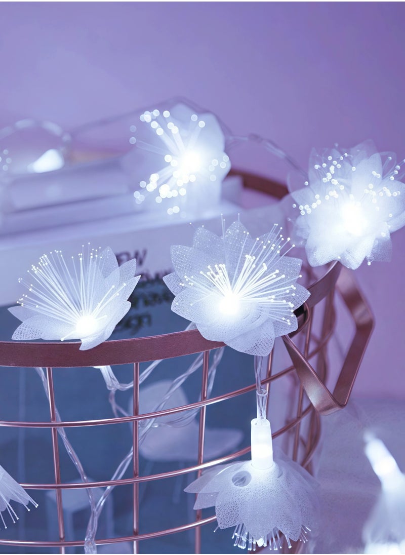 Generic Fiber Optic Flower LED Light String, Bedroom RGB LED Light Strip, USB Powered, Waterproof, Ideal LED Light for Bedroom, TV, Outdoor, Camping, 1.5m  - Image 1
