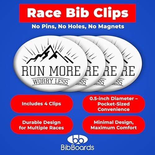 BibBoards bibSNAPS Race Bib Clips - Safety Lock Fasteners, Secures Running, Marathon, Cycling & Event Number, Non Magnetic, Easy to Use, Snap & Lock, Replacement for Pins & Magnets, Run More Worry Less (4pcs) - Image 2