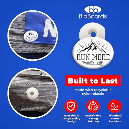 BibBoards bibSNAPS Race Bib Clips - Safety Lock Fasteners, Secures Running, Marathon, Cycling & Event Number, Non Magnetic, Easy to Use, Snap & Lock, Replacement for Pins & Magnets, Run More Worry Less (4pcs) - Image 5