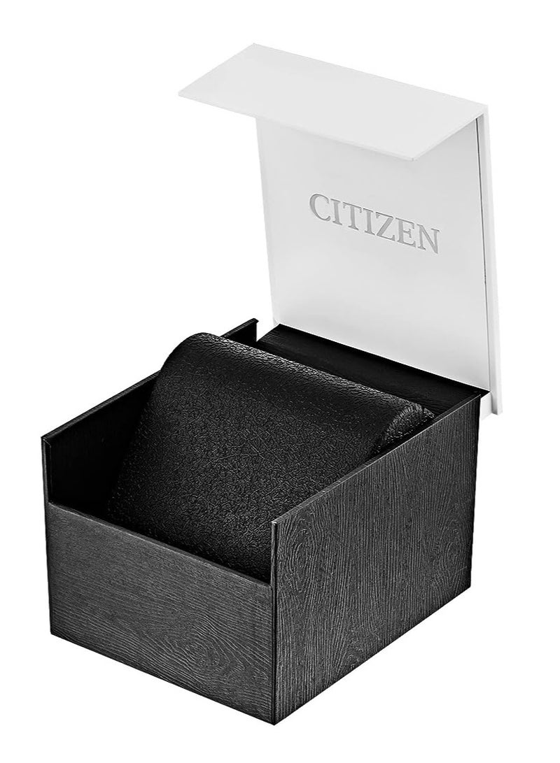 سيتيزن مواطن ساعة كوارتز تناظرية بمينا أصفر وسوار من الستانلس ستيل للرجال BI5110-54Z - Image 2