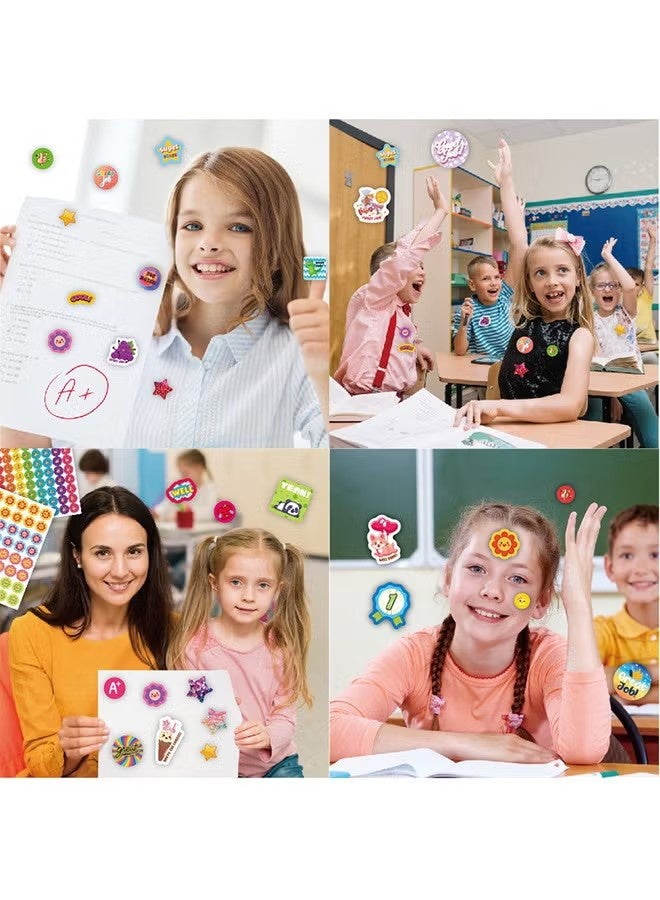 واي جيه 16 ملصق تحفيزي، ملصقات تشجيعية لطيفة، تتميز بأنماط مثل الشمس والنجوم وعبارات تحفيزية، مثالية كمكافآت في الصف من المعلمين أو لتشجيع الأطفال على أداء الأعمال المنزلية. - Image 5