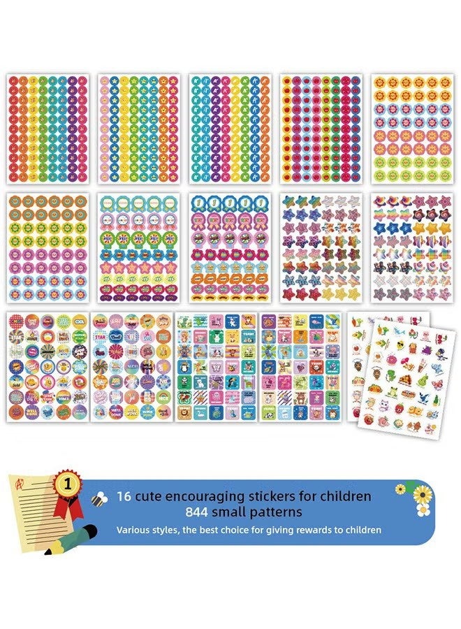 واي جيه 16 ملصق تحفيزي، ملصقات تشجيعية لطيفة، تتميز بأنماط مثل الشمس والنجوم وعبارات تحفيزية، مثالية كمكافآت في الصف من المعلمين أو لتشجيع الأطفال على أداء الأعمال المنزلية. - Image 3