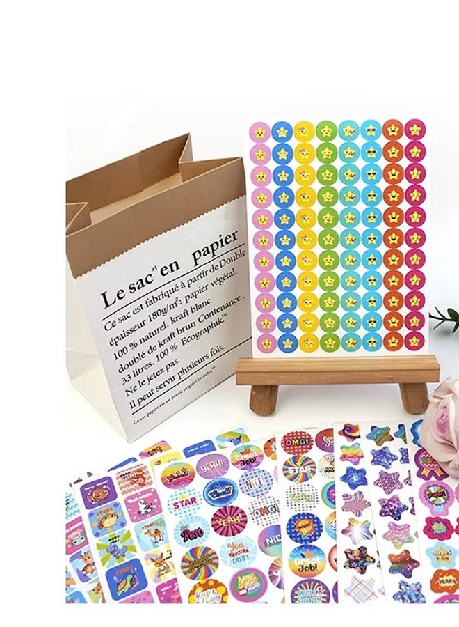 واي جيه 16 ملصق تحفيزي، ملصقات تشجيعية لطيفة، تتميز بأنماط مثل الشمس والنجوم وعبارات تحفيزية، مثالية كمكافآت في الصف من المعلمين أو لتشجيع الأطفال على أداء الأعمال المنزلية. - Image 2