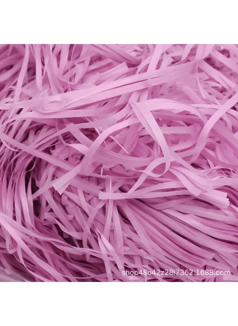 Generic Factory wholesale raffia paper silk gift box candy box decorative filler shredded paper Silk a large number of in stock shredded paper strips Pink purple 