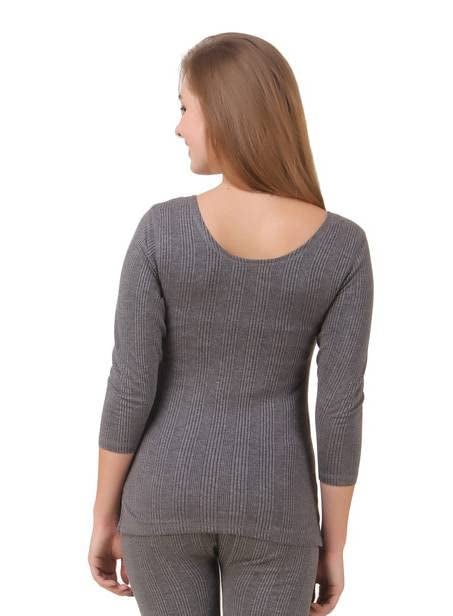 HAP Ladies Quilted Thermal 3/4th Sleeves Top/Female Body Warmer/Women Inners - Image 4