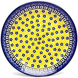 Polish Pottery Gallery Polish Pottery Plate  SaladDessert 7 34  Sunburst - Image 1