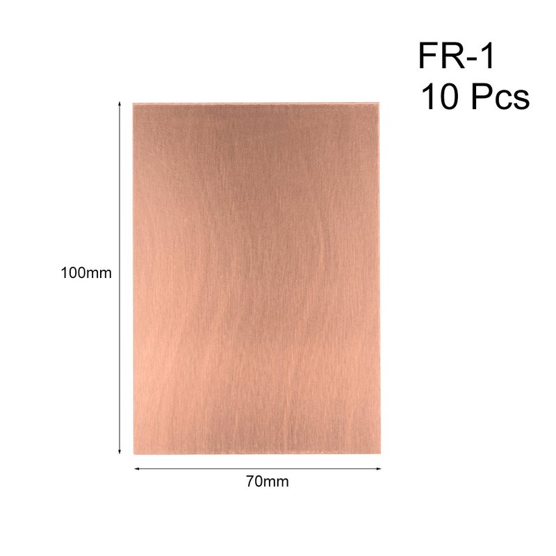 Generic uxcell sourcingmap 7X10cm Single Sided Copper Clad Laminate PCB Circuit Board Brown 10pcs  - Image 2