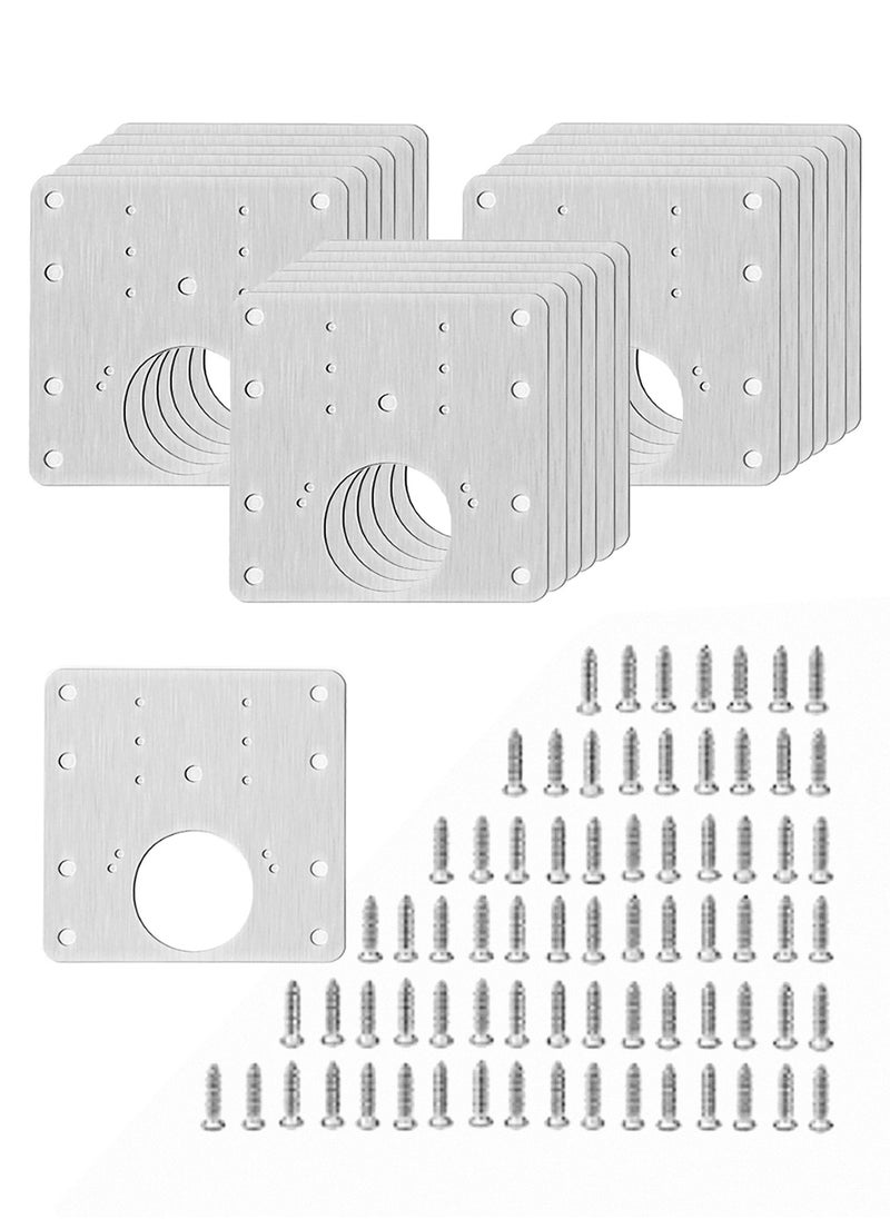Generic Hinge Repair Brackets, Cabinet Hinge Repair Plate, Hinge Repair Brackets for Cabinet Furniture Drawer Window Stainless Steel Plate Repair  - Image 4