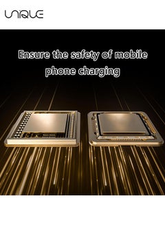 يونيك محول USB C محمول من النوع C من الذكور إلى الإناث - موصل مع شاشة رقمية - محول للأجهزة عالية الطاقة مع دعم شحن 240 واط - محول شاشة شحن كامل الميزات لأجهزة الكمبيوتر المحمولة والأجهزة اللوحية - أسود  - Image 3