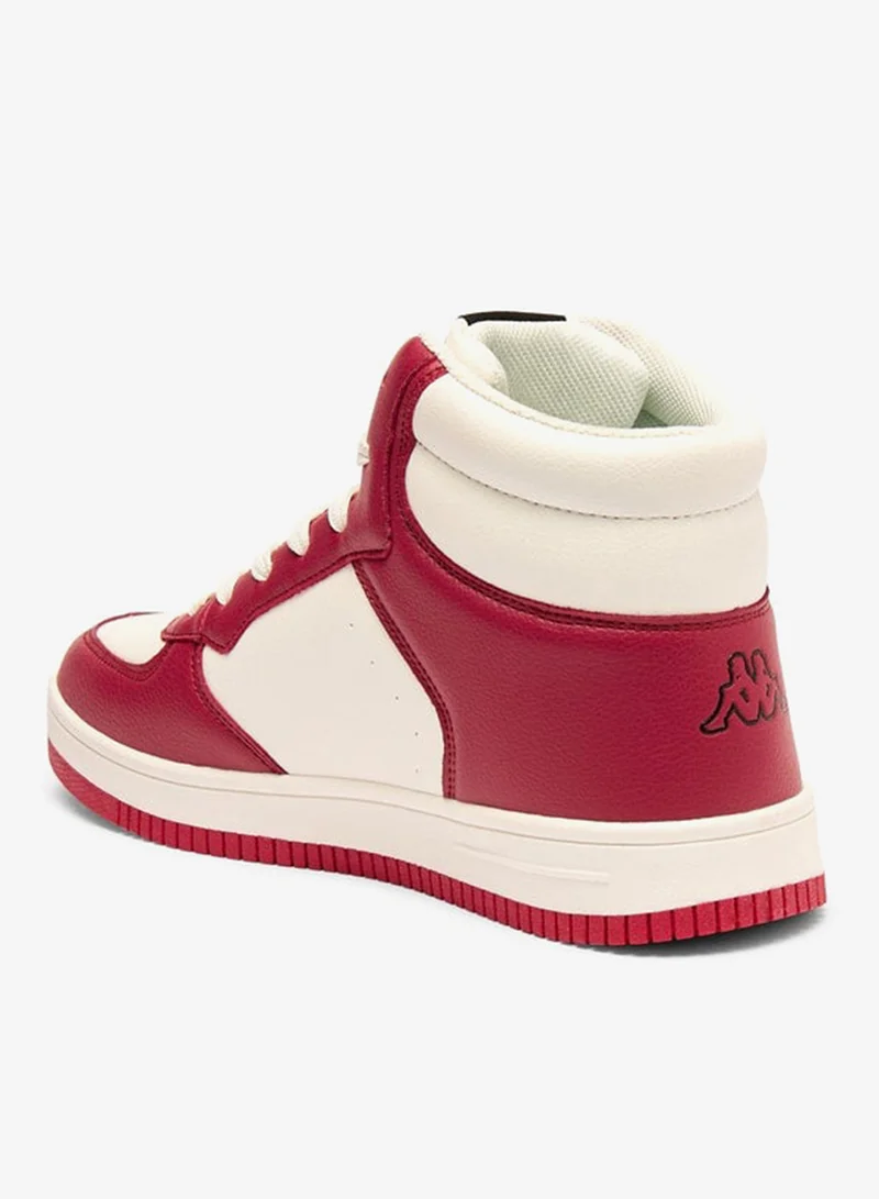 Kappa Women's Panelled High Top Sneakers with Lace-Up Closure