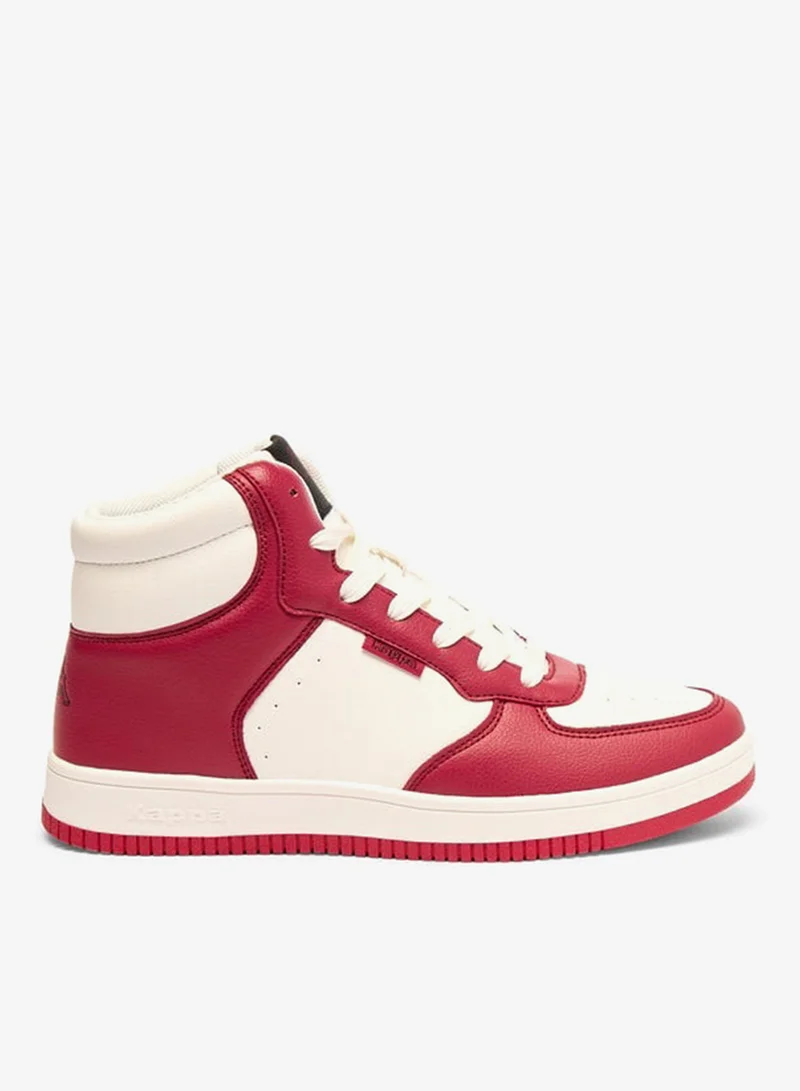 Kappa Women's Panelled High Top Sneakers with Lace-Up Closure