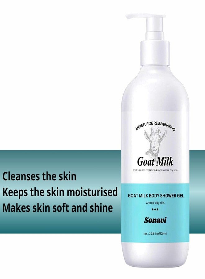 Sonavi Goat Milk Skin Shower Gel | Body Wash for Men | Body Wash For Women | Moisturizes Dry Skin Body Washhh 400ml (PACK OF 2) - Image 5