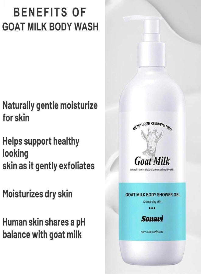 Sonavi Goat Milk Skin Shower Gel | Body Wash for Men | Body Wash For Women | Moisturizes Dry Skin Body Washhh 400ml (PACK OF 2) - Image 4