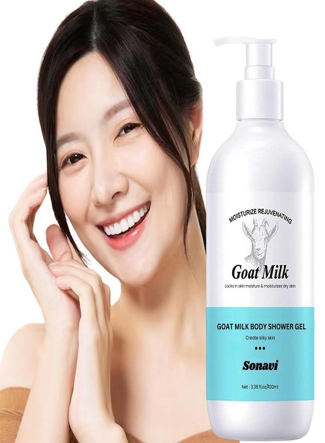 Sonavi Goat Milk Skin Shower Gel | Body Wash for Men | Body Wash For Women | Moisturizes Dry Skin Body Washhh 400ml (PACK OF 2) - Image 2