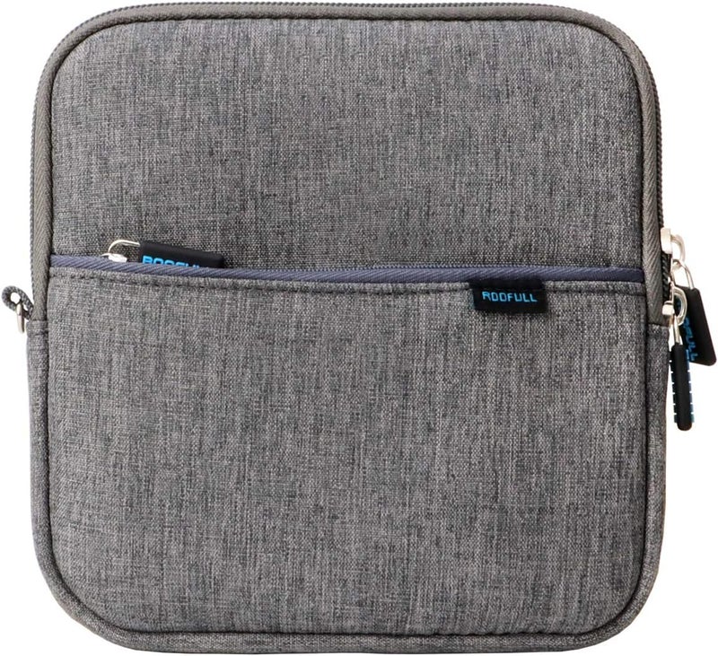 ROOFULL External USB DVD Blu-ray Hard Drive Protective Storage Carrying Sleeve Case Pouch Bag, Compatible for Apple Superdrive, Magic Trackpad, Samsung/ASUS/Dell/LG External DVD Drive, Gray - Image 1